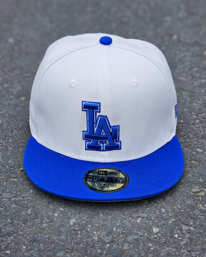 LOS ANGELES DODGERS BLANCO VISOR AZUL