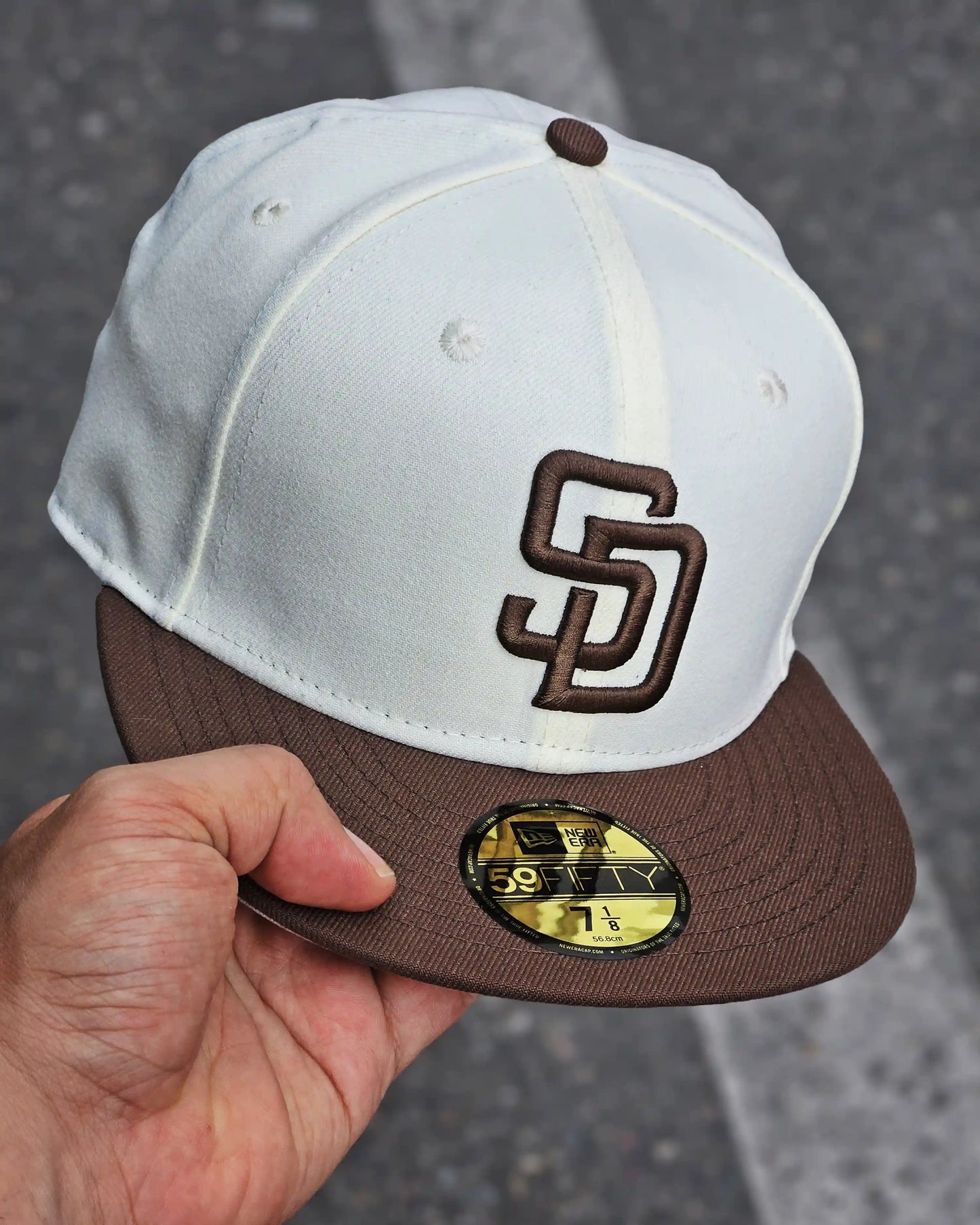 SAN DIEGO PADRES BEIGE VISOR CAFÉ