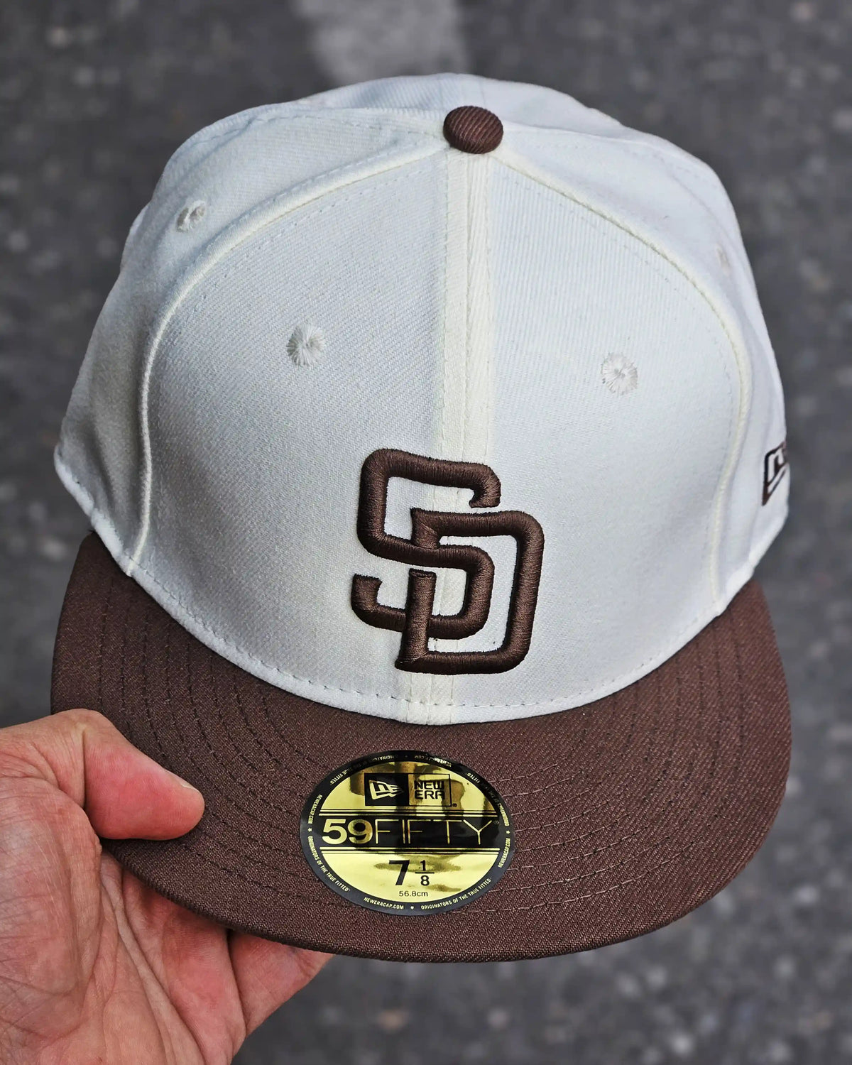 SAN DIEGO PADRES BEIGE VISOR CAFÉ