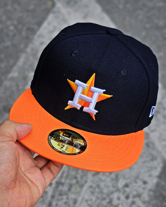 HOUSTON ASTROS NAVY VISOR NARANJA