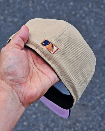 LOS ANGELES ANGELS BEIGE 50TH ANNIVERSASRY VISOR AZUL