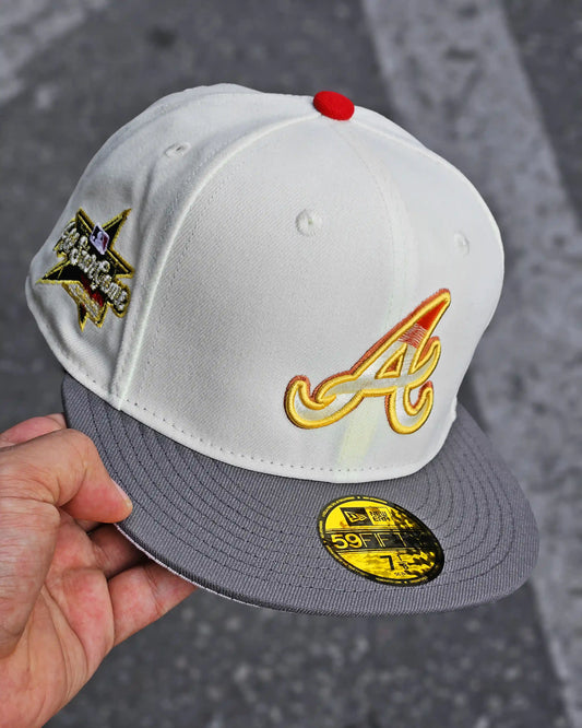 ATLANTA BRAVES CREMA ALL STAR GAME VISOR GRIS