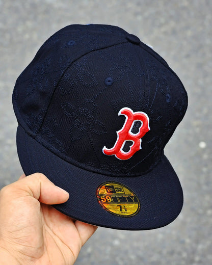 BOSTON RED SOX NAVY OTC PATTERN BORDADO