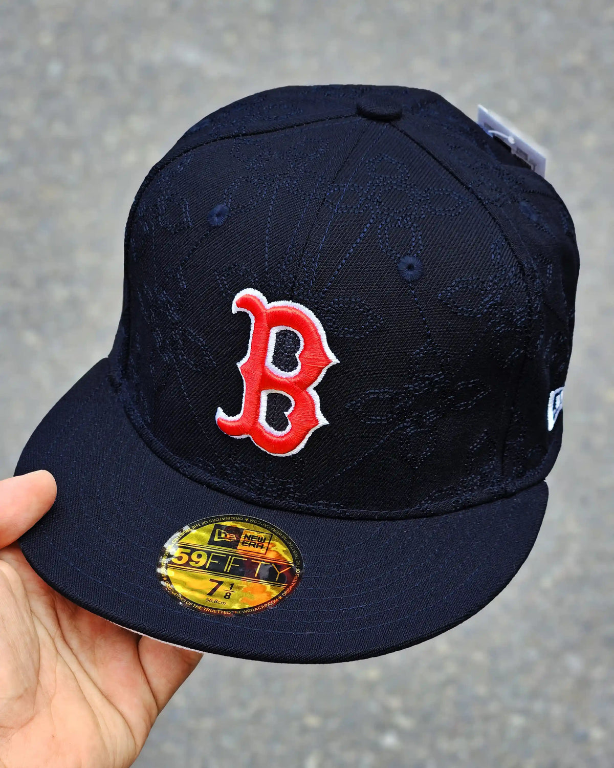 BOSTON RED SOX NAVY OTC PATTERN BORDADO