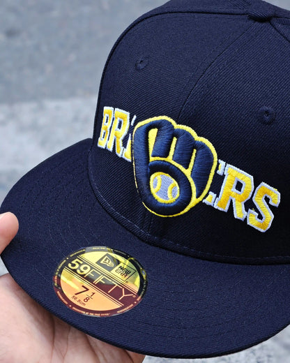 MILWAUKEE BREWERS NAVY OVERLAP