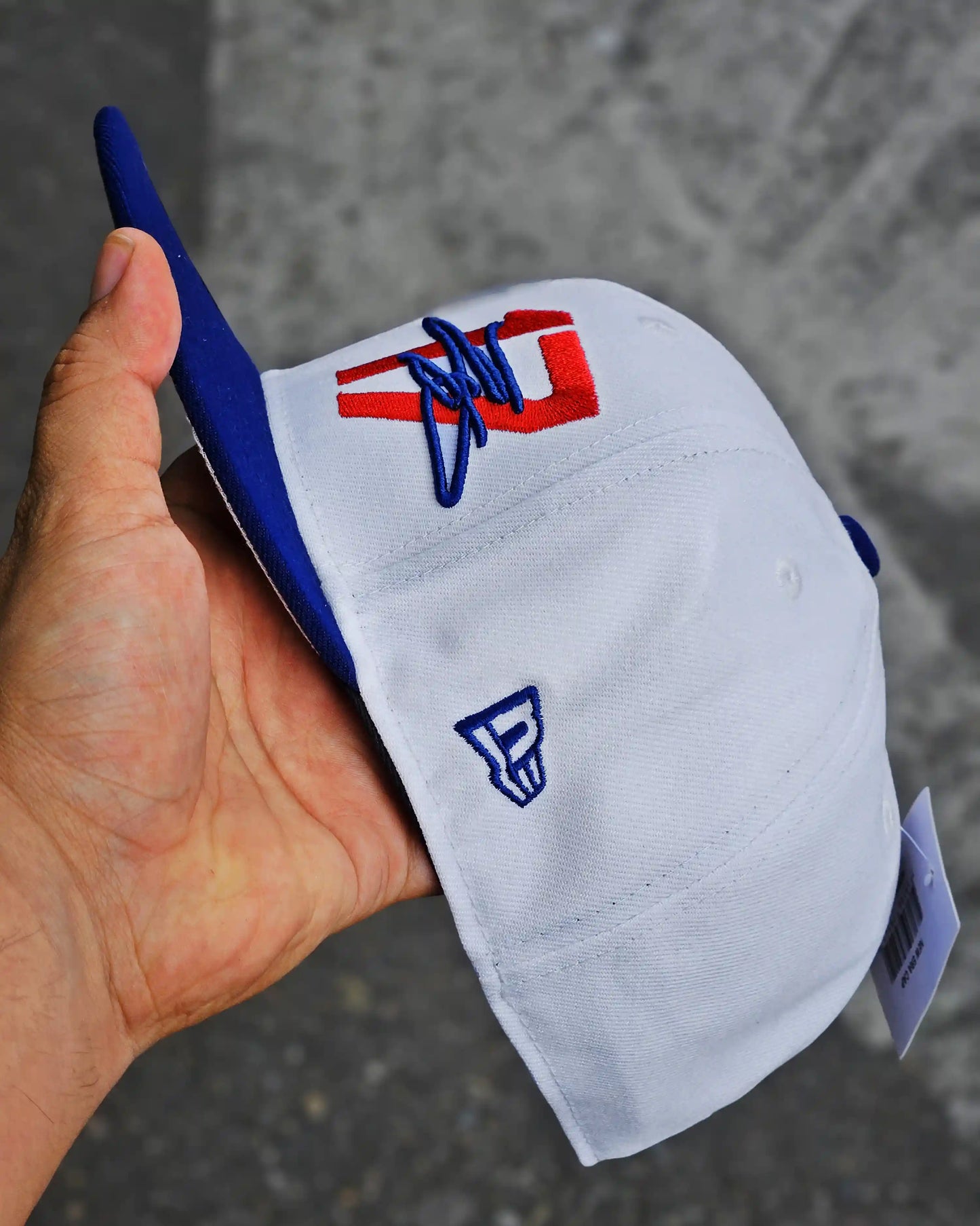 LOS ANGELES DODGERS BLANCO SHOHEI OHTANI CHROME VISOR AZUL