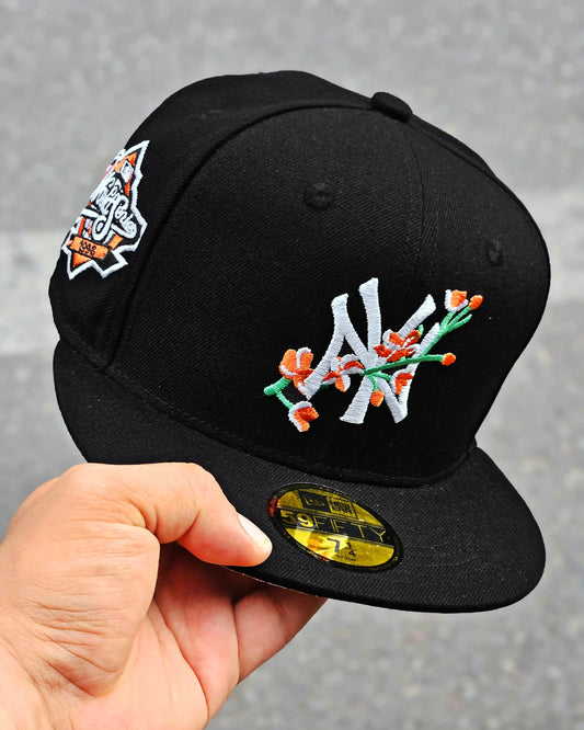 NEW YORK YANKEES NEGRO BLOSSOM NARANJA