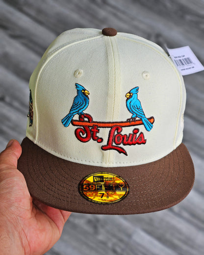SAN LUIS CARDENALES CREMA BUSCH STADIUM VISOR CAFE