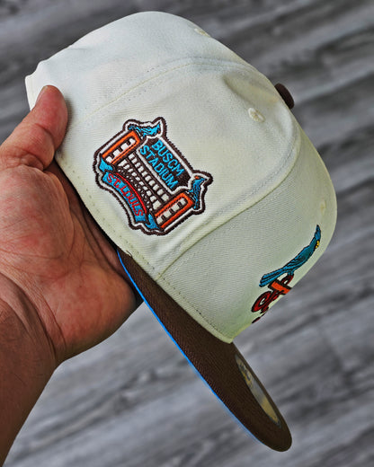 SAN LUIS CARDENALES CREMA BUSCH STADIUM VISOR CAFE