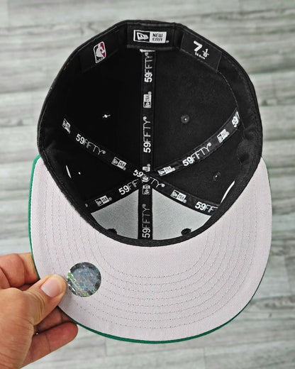 BOSTON CELTICS NEGRO VISOR VERDE