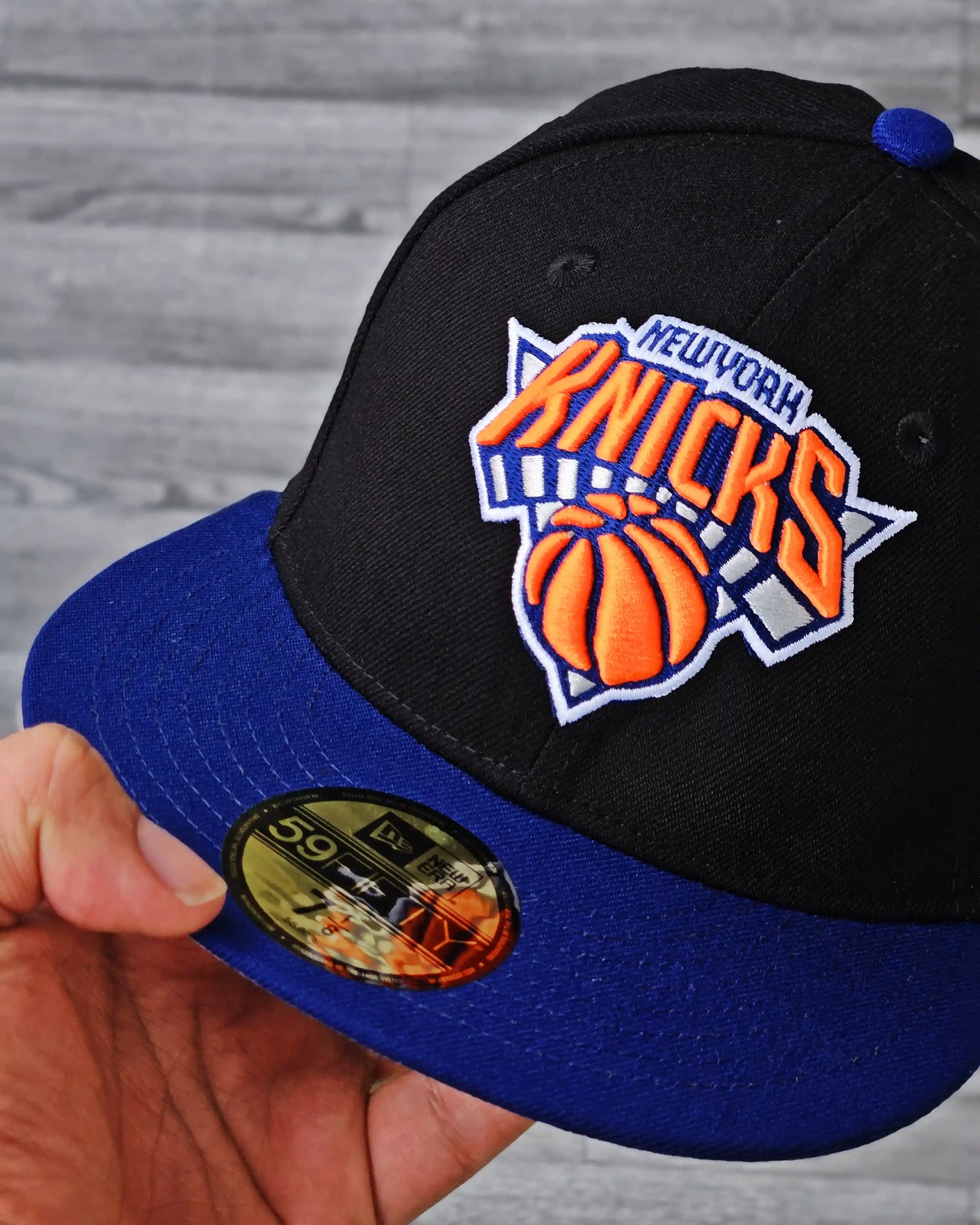NEW YORK KNICKS NEGRO VISOR AZUL