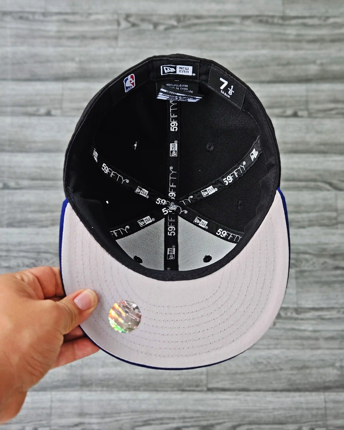 NEW YORK KNICKS NEGRO VISOR AZUL