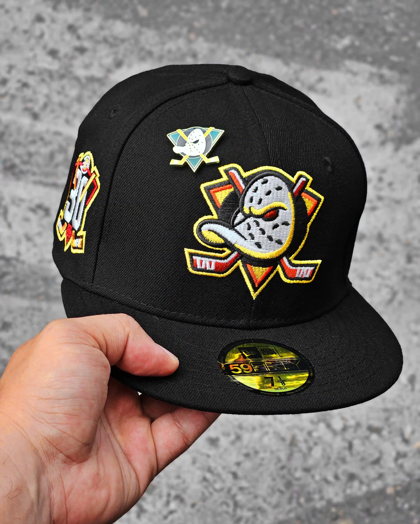 ANAHEIM DUCKS NEGRO 30TH ANNIVERSARY