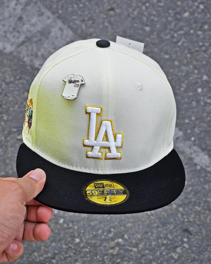 LOS ANGELES DODGERS CREMA OHTANI VISOR NEGRO