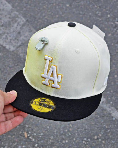 LOS ANGELES DODGERS CREMA OHTANI VISOR NEGRO