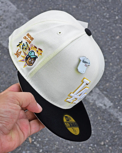 LOS ANGELES DODGERS CREMA OHTANI VISOR NEGRO