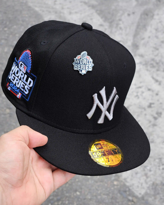 NEW YORK YANKEES NEGRO WORLD SERIES 2024 LOGO PLATEADO
