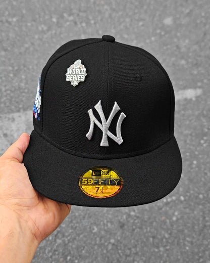 NEW YORK YANKEES NEGRO WORLD SERIES 2024 LOGO PLATEADO