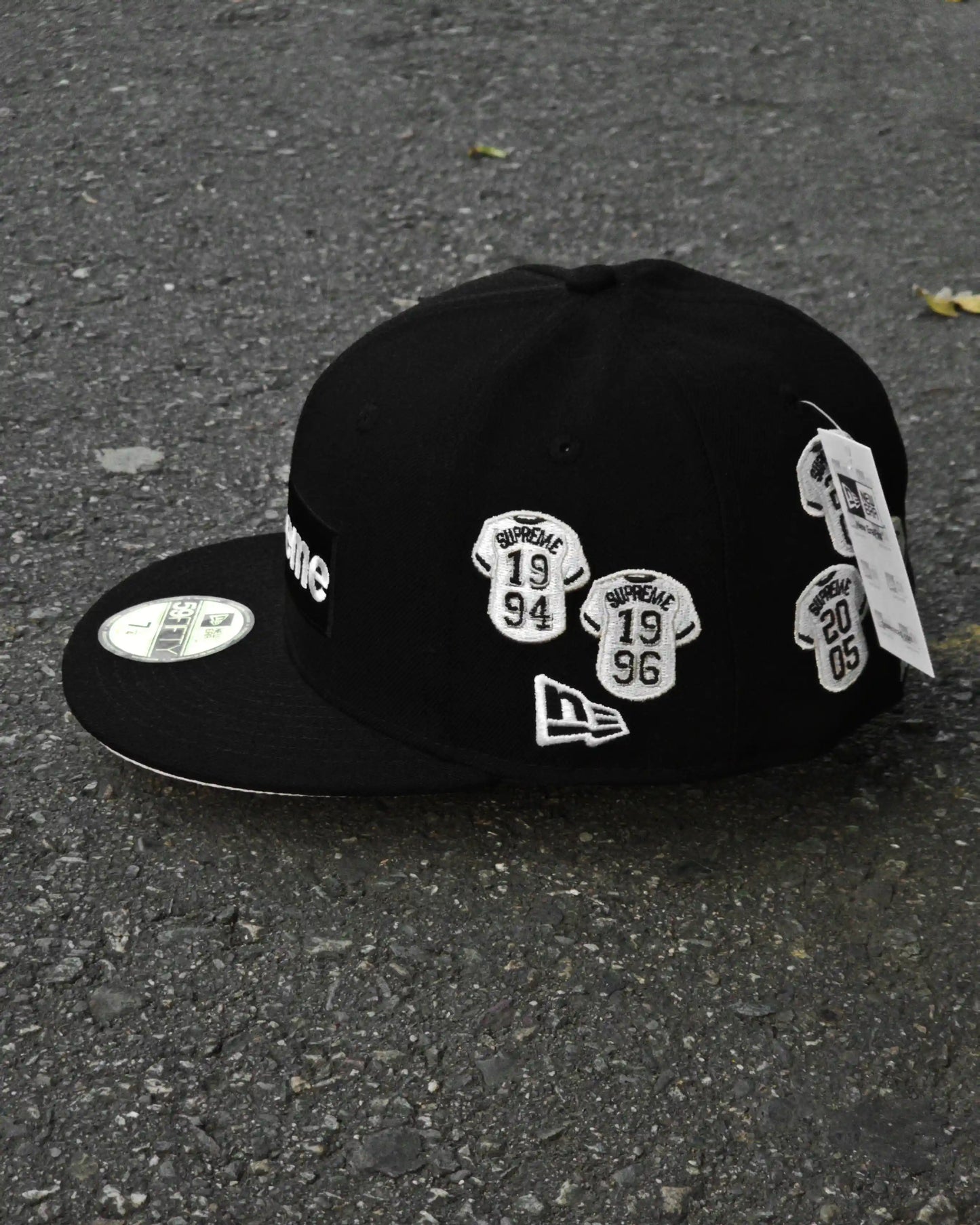 SUPREME EXCLUSIVE NEGRO JERSEY LOGO BOX