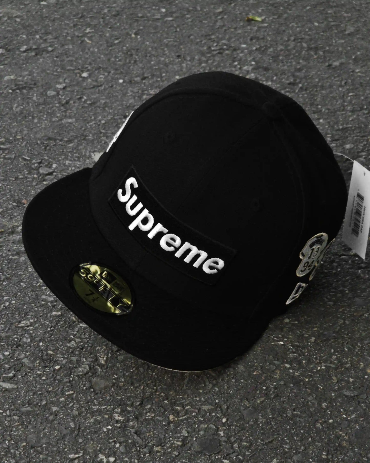 SUPREME EXCLUSIVE NEGRO JERSEY LOGO BOX