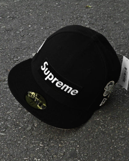 SUPREME EXCLUSIVE NEGRO JERSEY LOGO BOX