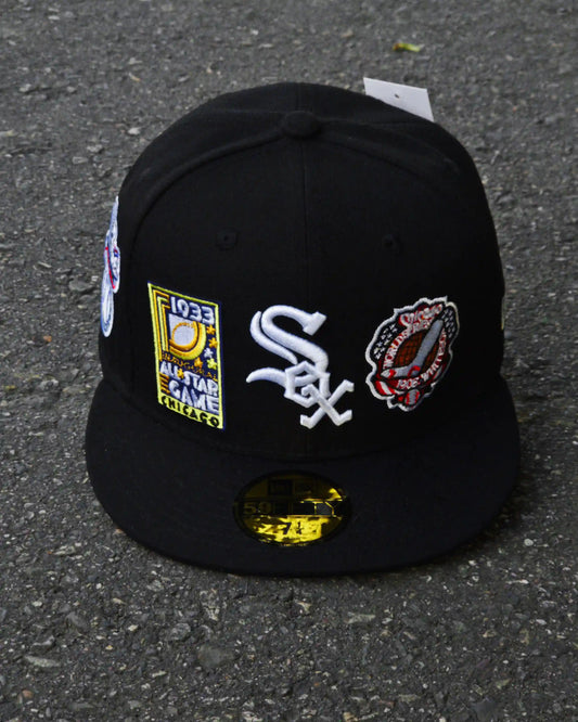 CHICAGO WHITE SOX NEGRO NEW ERA DAY PATCHES