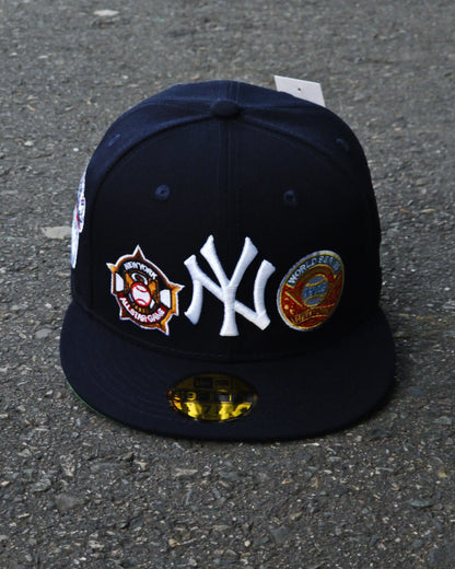 NEW YORK YANKEES NAVY NEW ERA DAY PATCHES