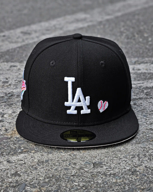 LOS ANGELES DODGERS NEGRO HUSTLE AND LOVE = GAME - vista alternativa