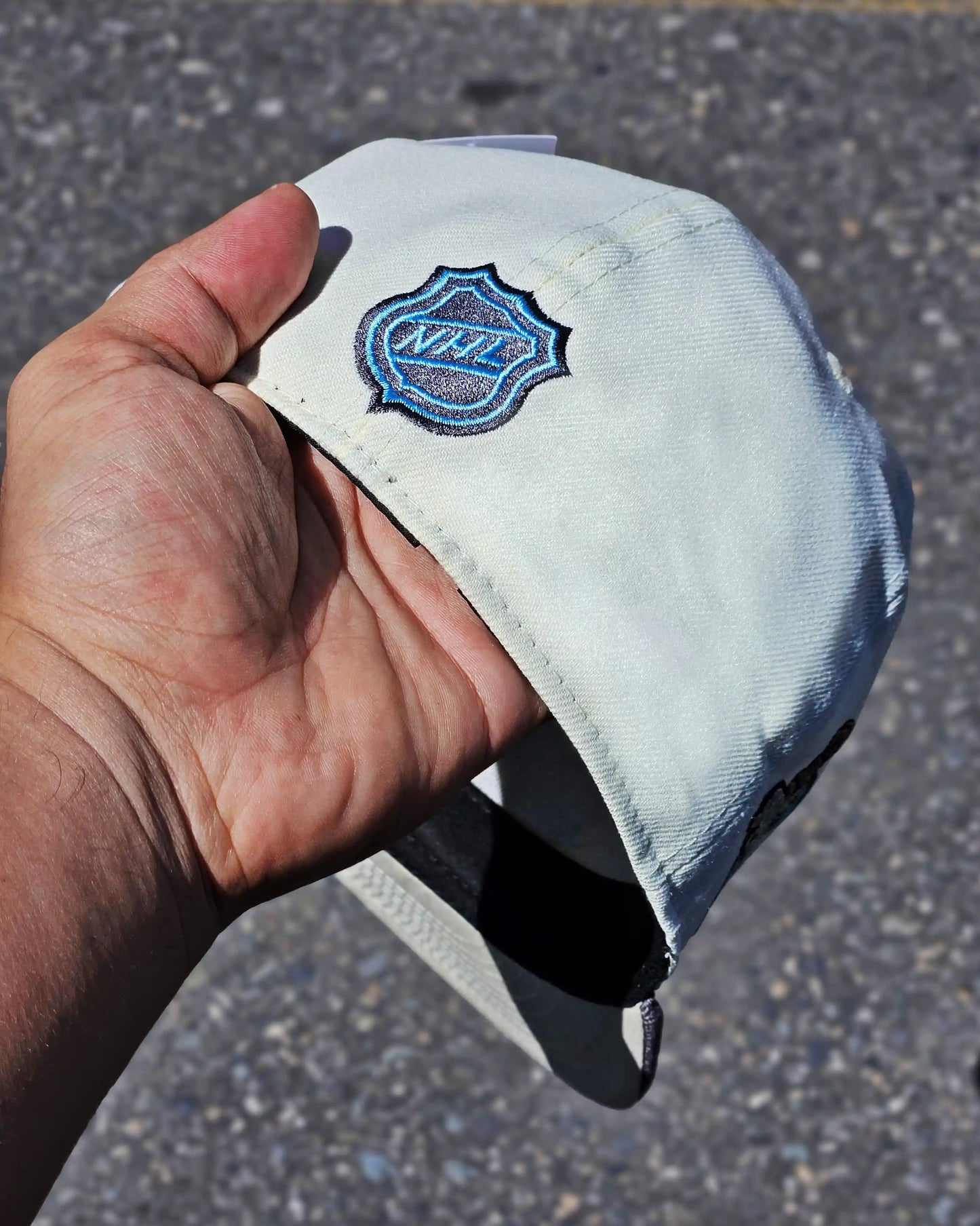 ANAHEIM DUCKS CREMA STANLEYCUP CHAMPIONS VISOR GRIS