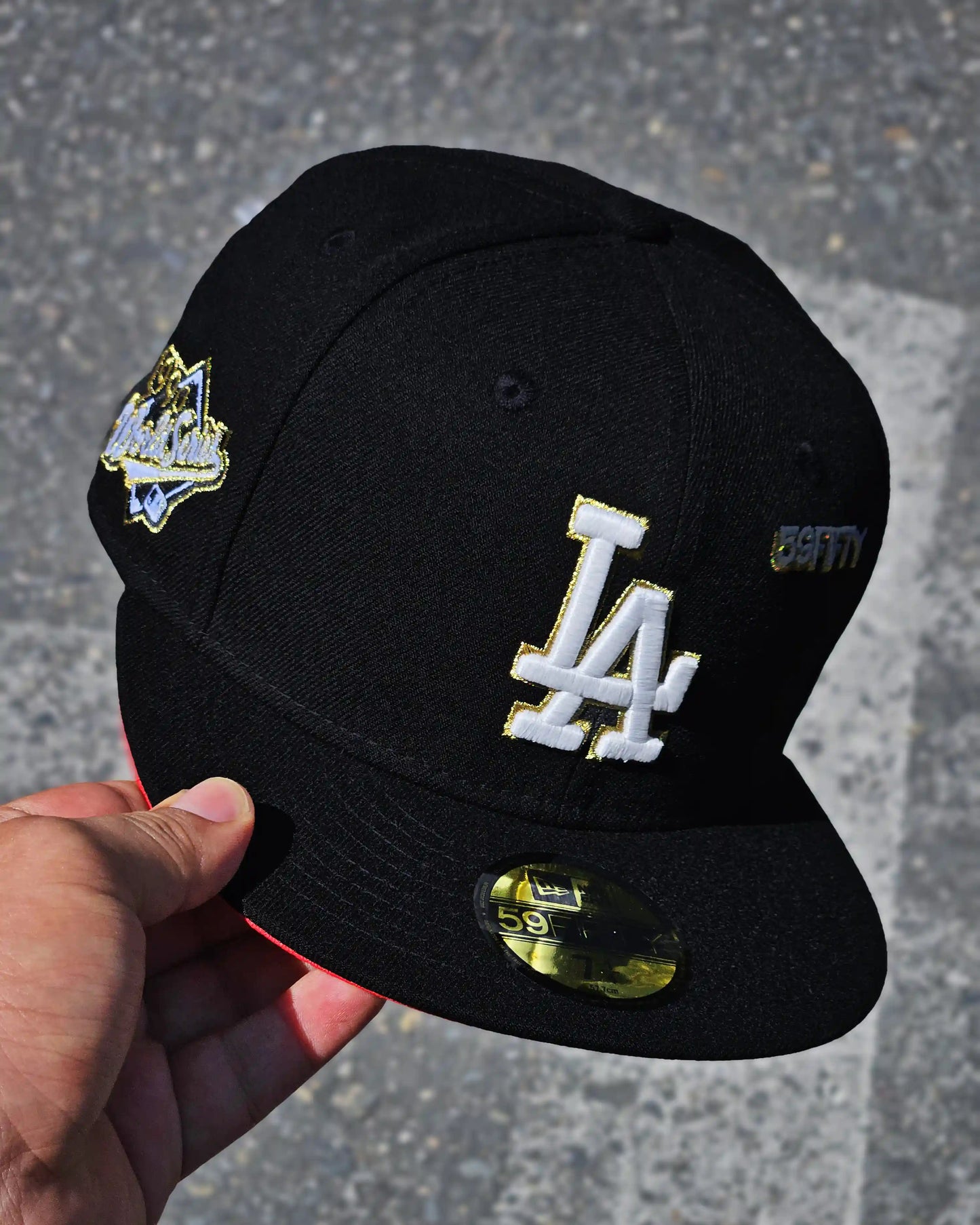 LOS ANGELES DODGERS NEGRO WORLD SERIES 1990 59FIFTY UV ROJO
