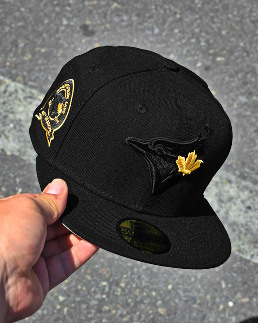 TORONTO BLUE JAYS NEGRO BLACK & BLACK 40TH SEASON DORADO