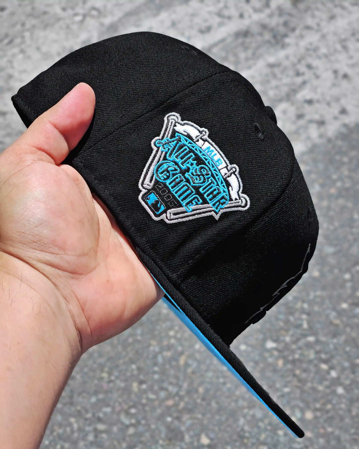 DETROIT TIGERS NEGRO ALL STAR GAME 2005 VISOR CELESTE