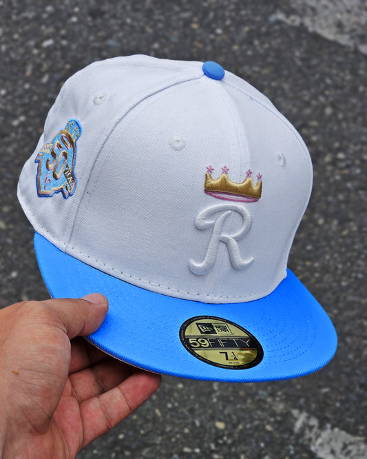 KANSAS CITY ROYALS BLANCO 50TH VISOR AZUL