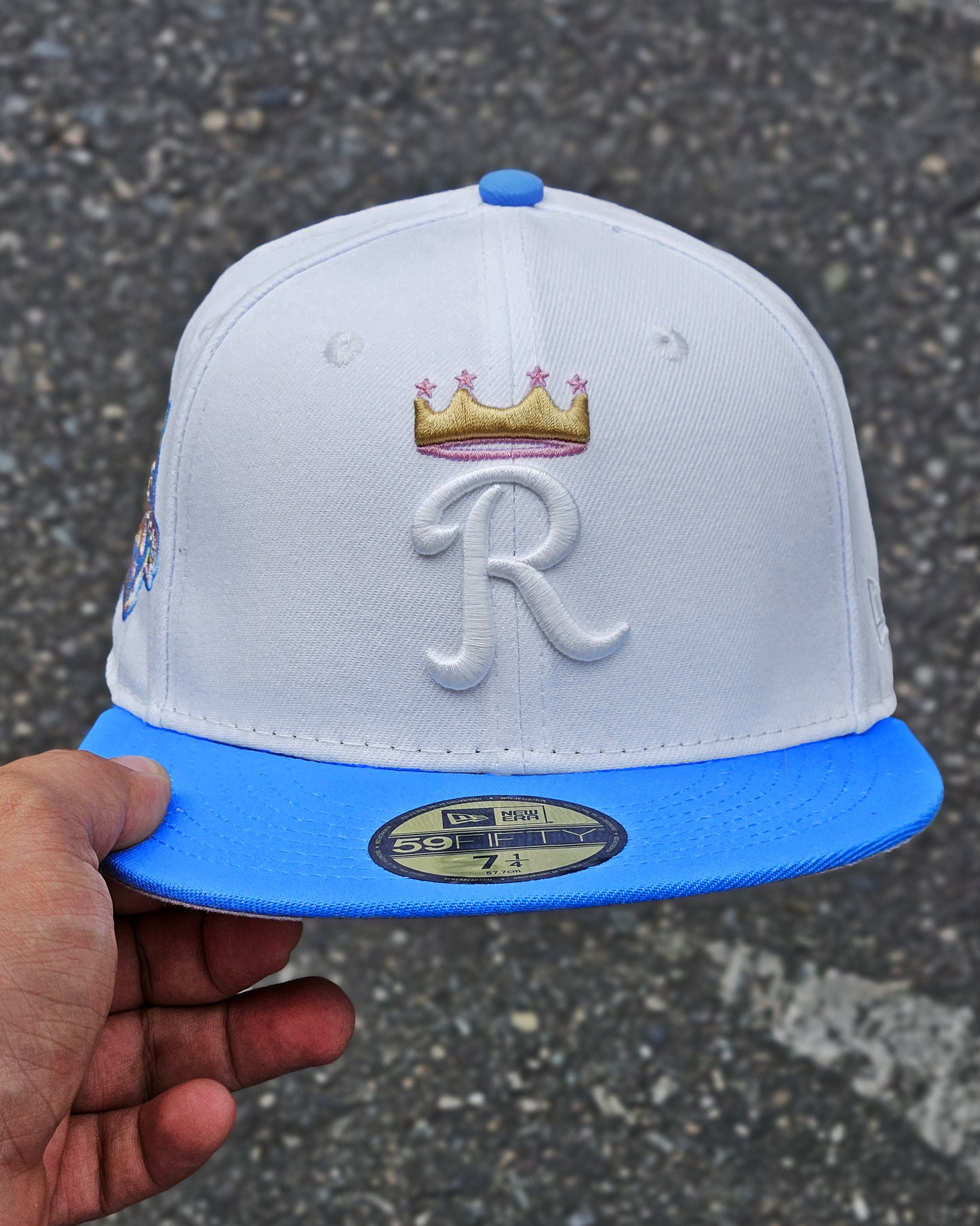 KANSAS CITY ROYALS BLANCO 50TH VISOR AZUL