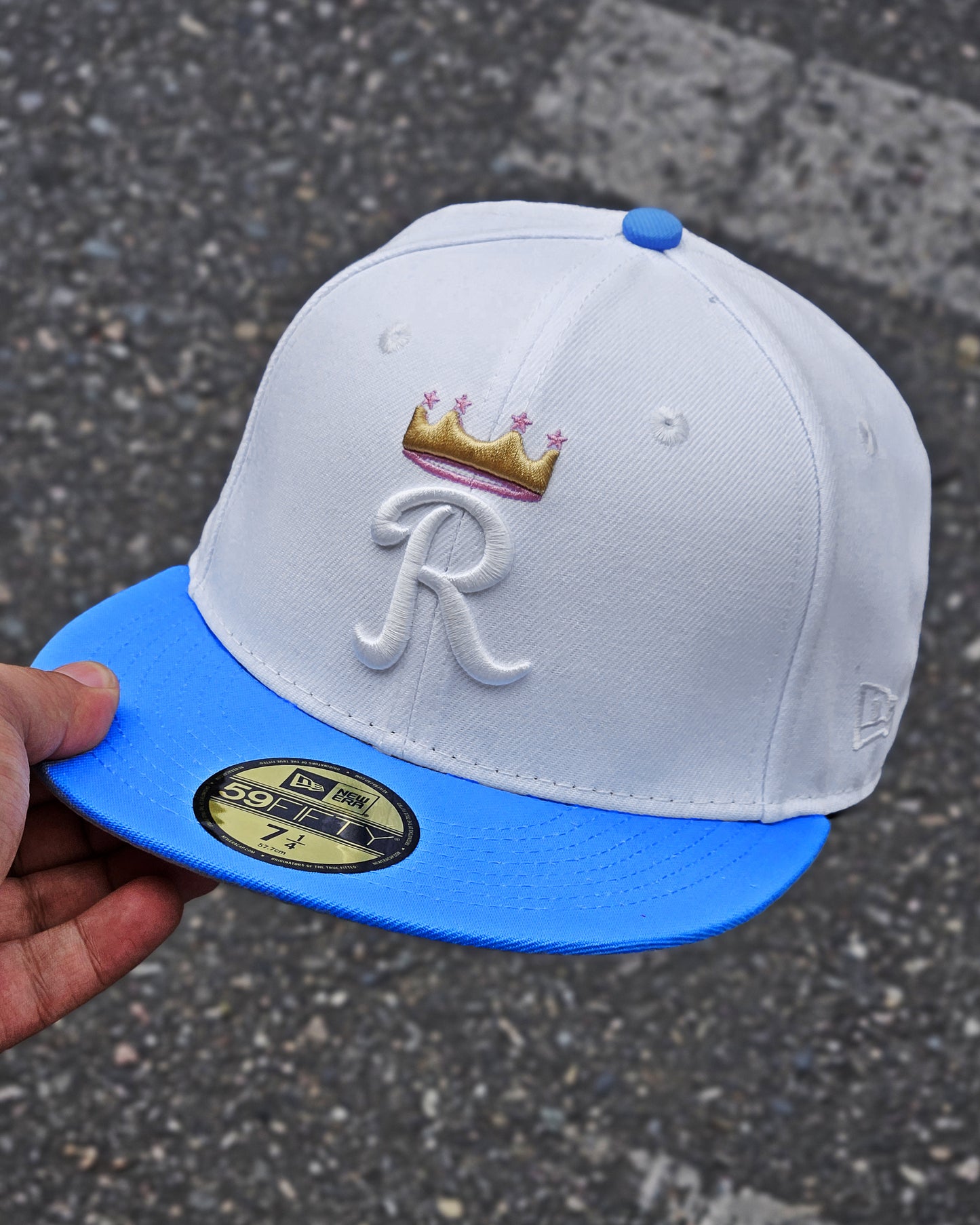 KANSAS CITY ROYALS BLANCO 50TH VISOR AZUL