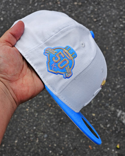 KANSAS CITY ROYALS BLANCO 50TH VISOR AZUL