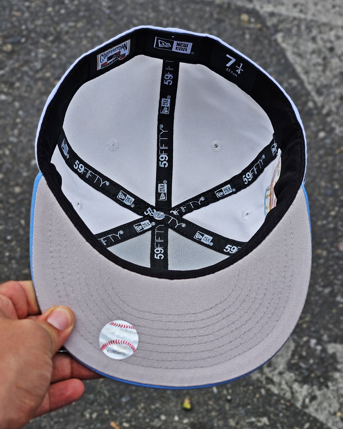 KANSAS CITY ROYALS BLANCO 50TH VISOR AZUL