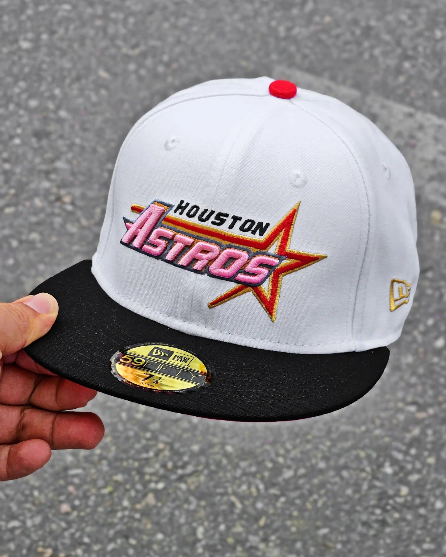 HOUSTON ASTROS BLANCO CELEBARTING 50 YEARS VISOR NEGRO