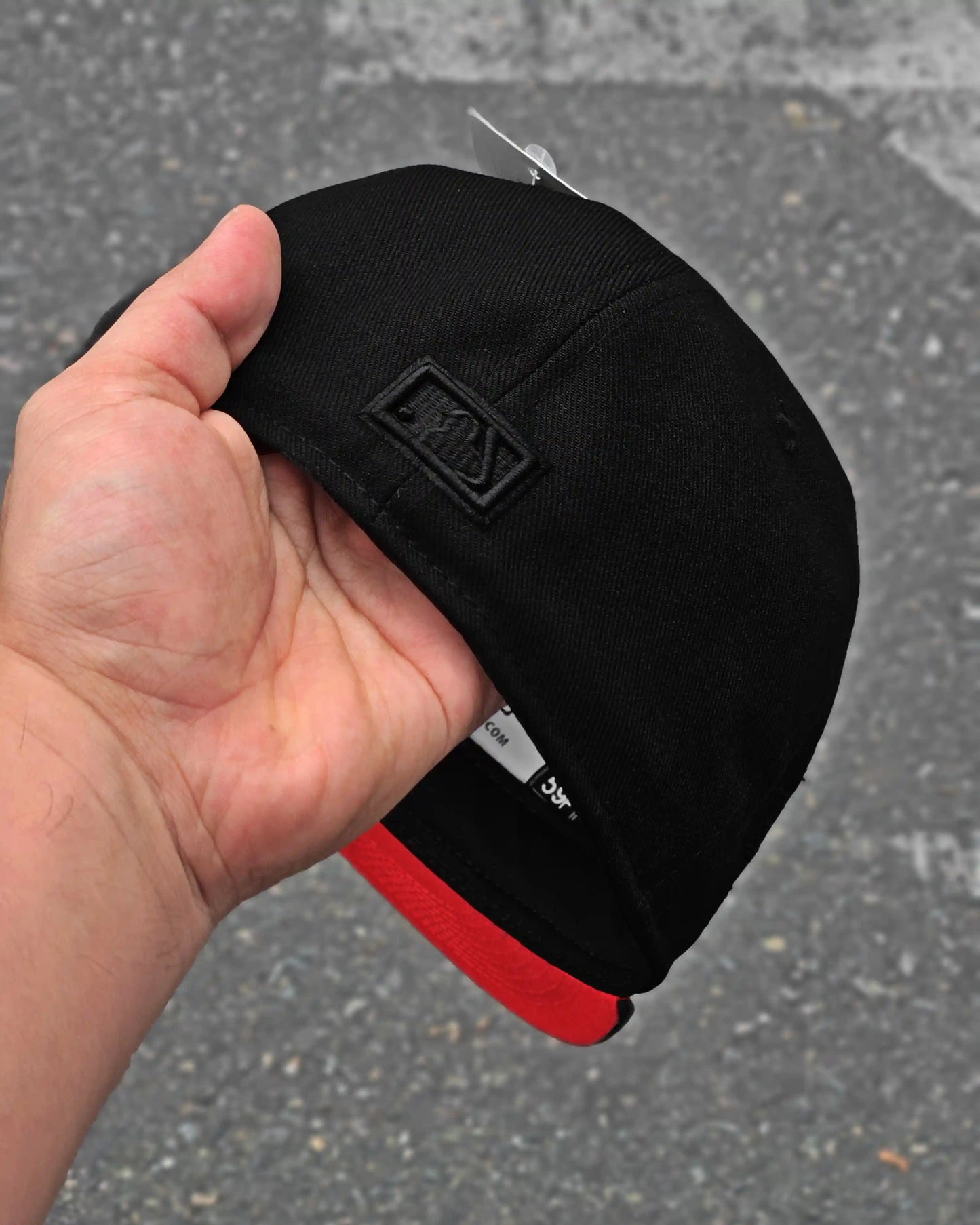 LOS ANGELES DODGERS NEGRO BLACK & BLACK VISOR ROJO