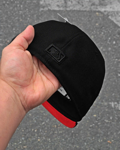 LOS ANGELES DODGERS NEGRO BLACK & BLACK VISOR ROJO