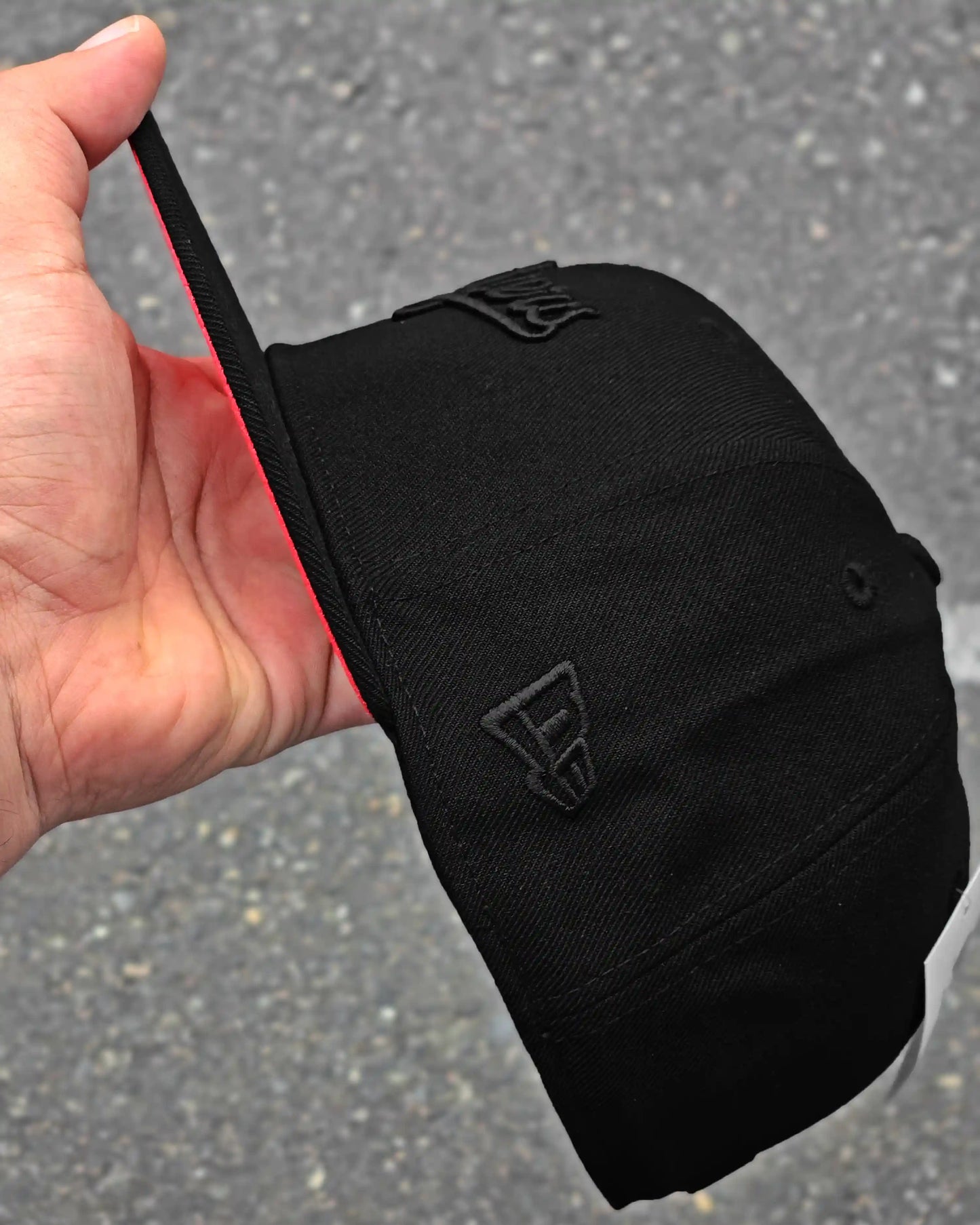 LOS ANGELES DODGERS NEGRO BLACK & BLACK VISOR ROJO