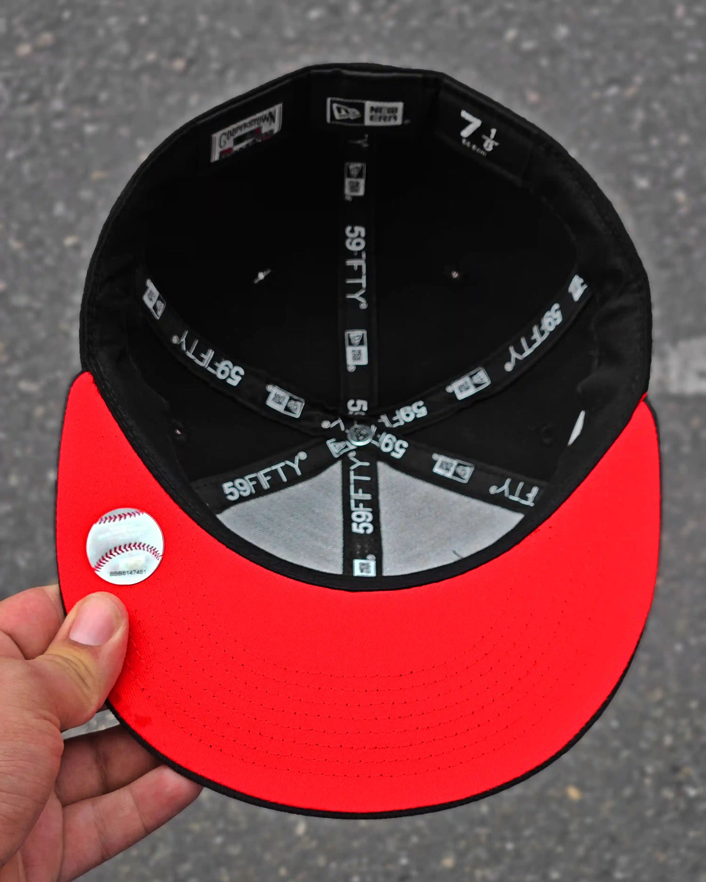 LOS ANGELES DODGERS NEGRO BLACK & BLACK VISOR ROJO