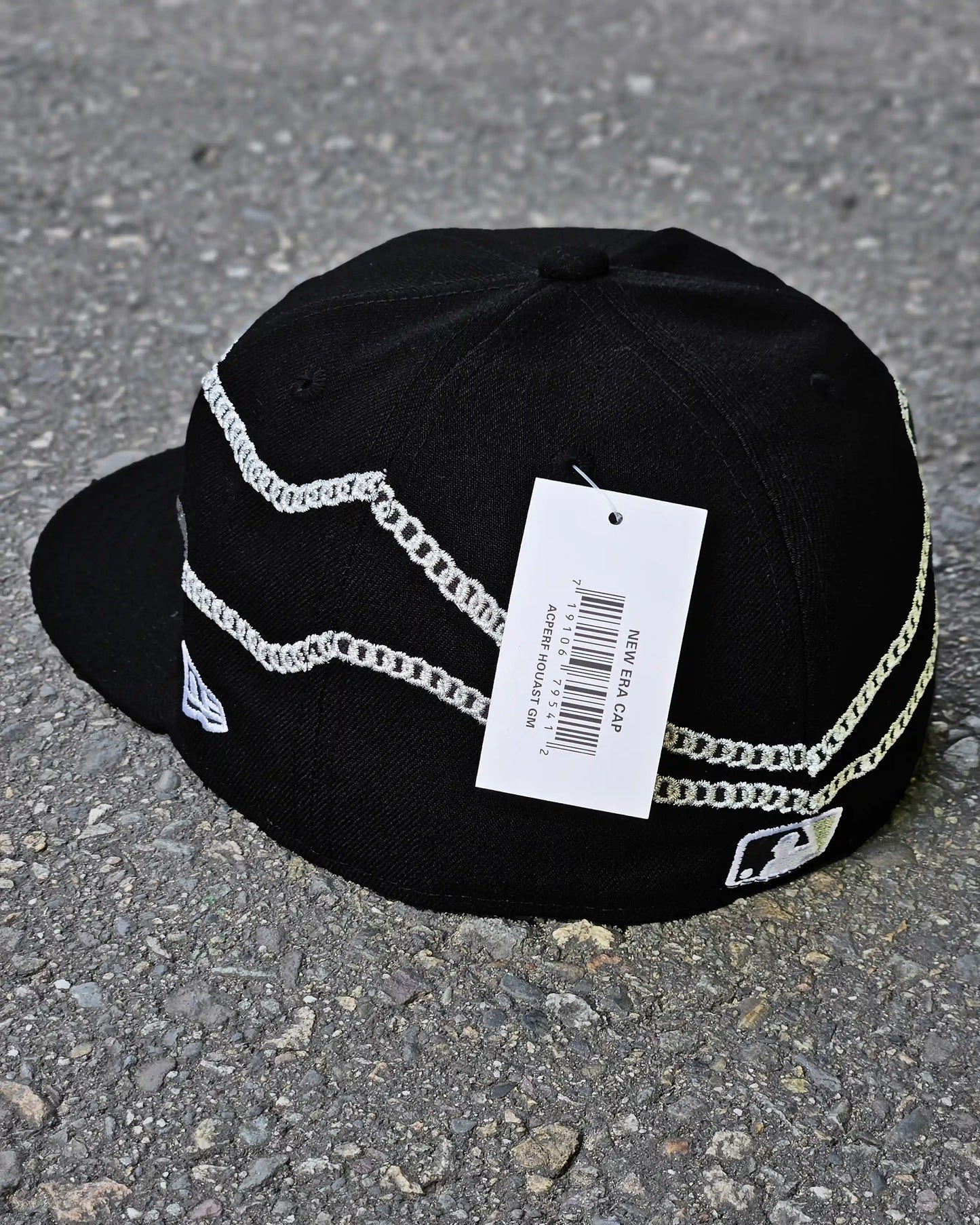 CHICAGO WHITE SOX NEGRO CHAIN WRAP 59FIFTY PLATEADO