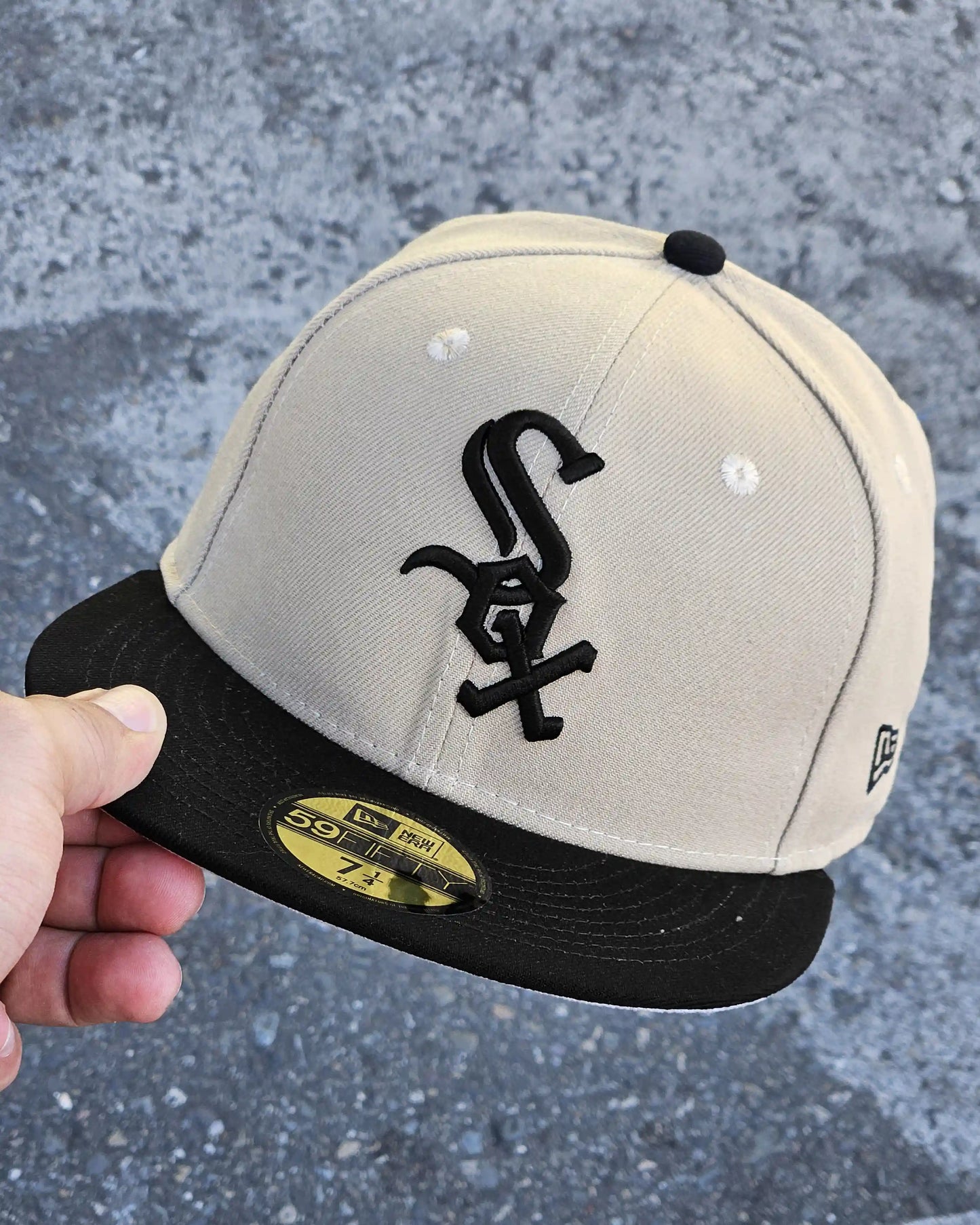 CHICAGO WHITE SOX BEIGE VISOR NEGRO