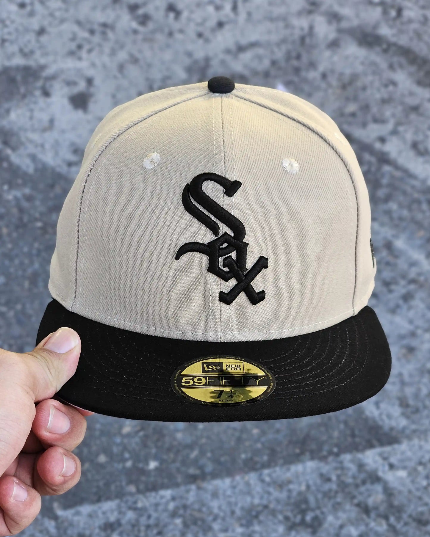 CHICAGO WHITE SOX BEIGE VISOR NEGRO