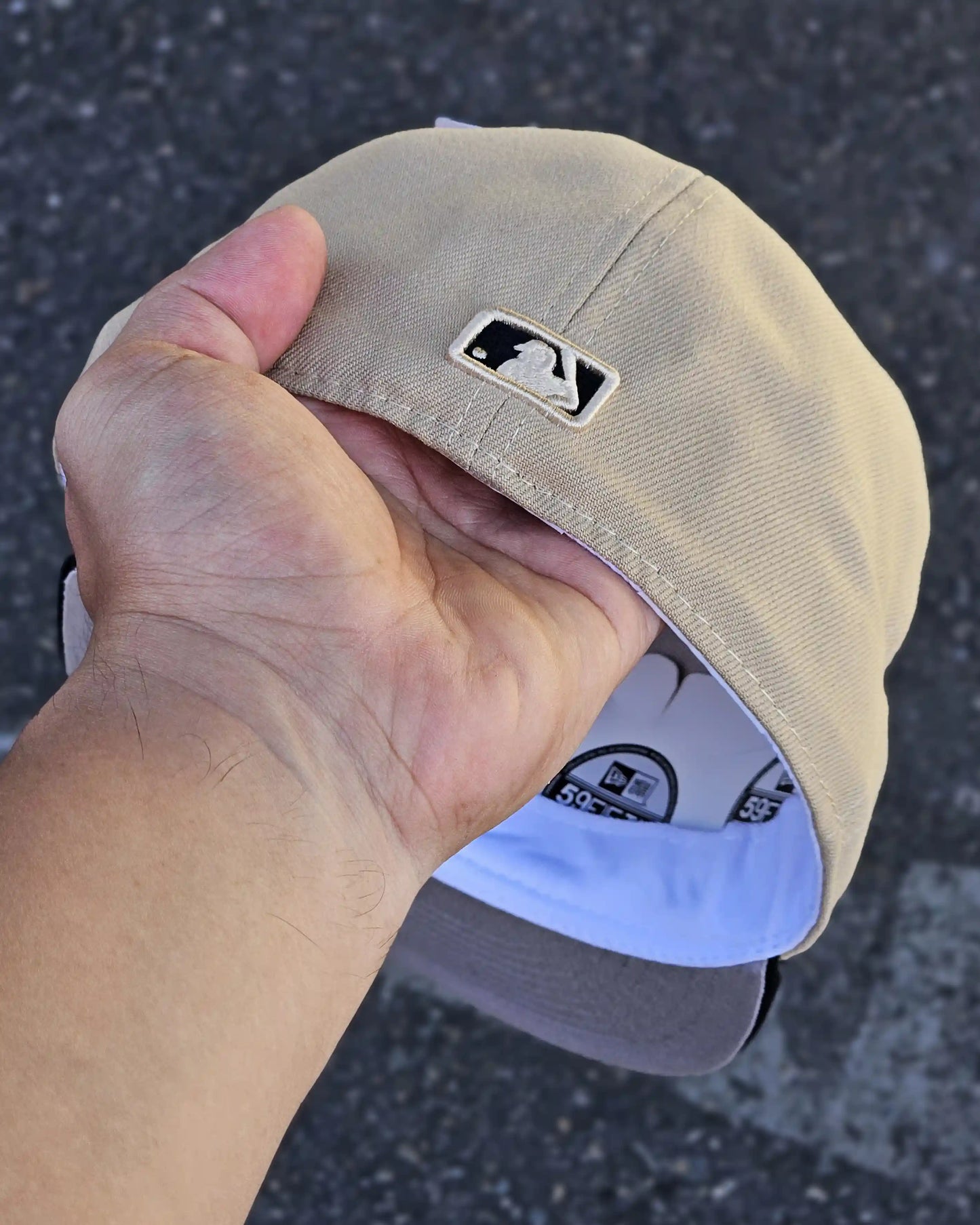 CHICAGO WHITE SOX BEIGE VISOR NEGRO