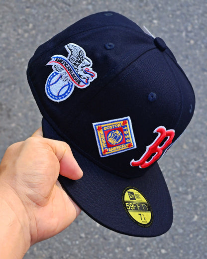 BOSTON RED SOX NAVY NEW ERA DAY PATCHES