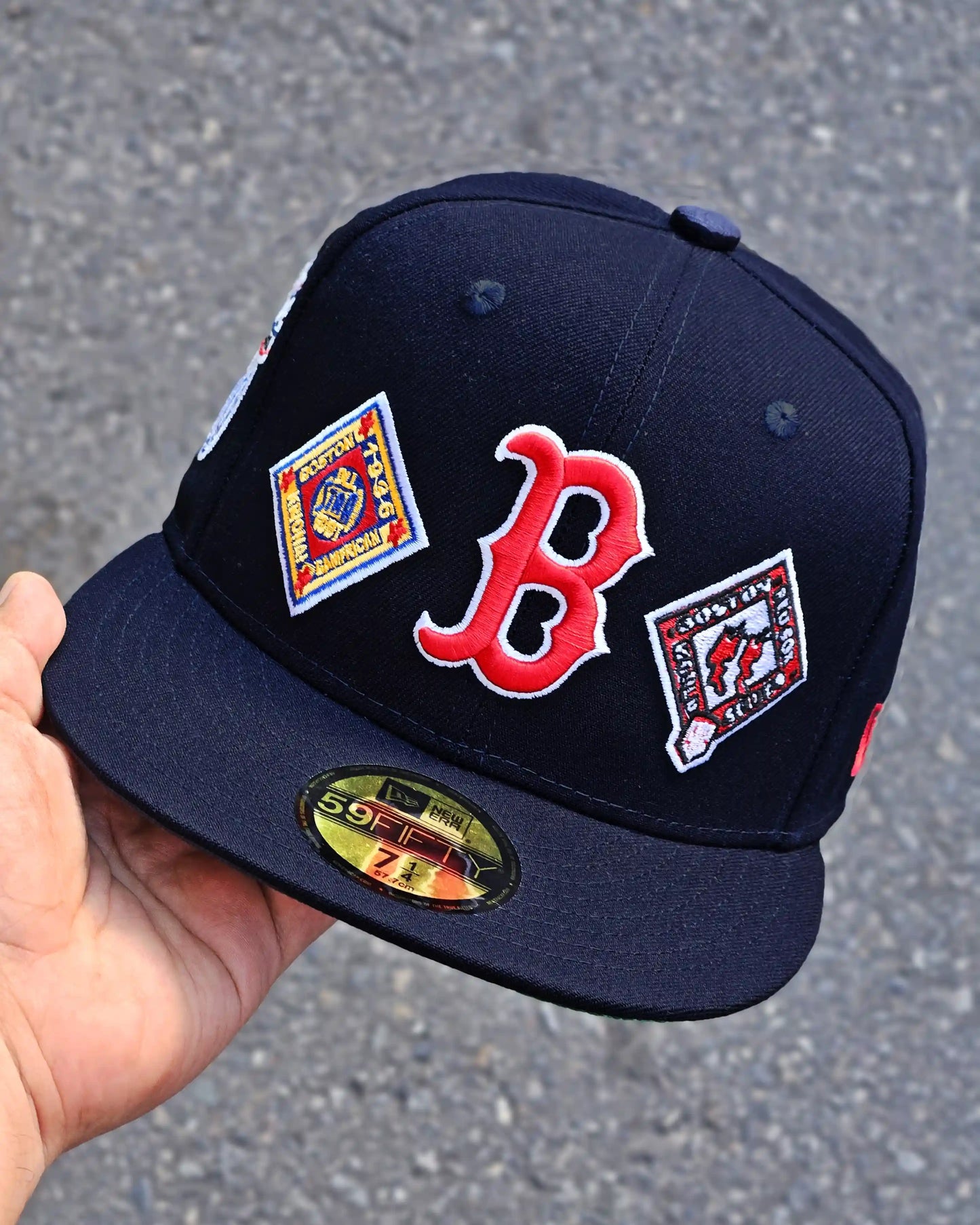 BOSTON RED SOX NAVY NEW ERA DAY PATCHES