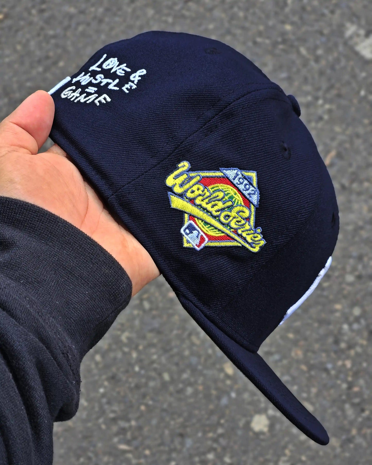 NEW YORK YANKEES NAVY HUSTLE AND LOVE = GAME