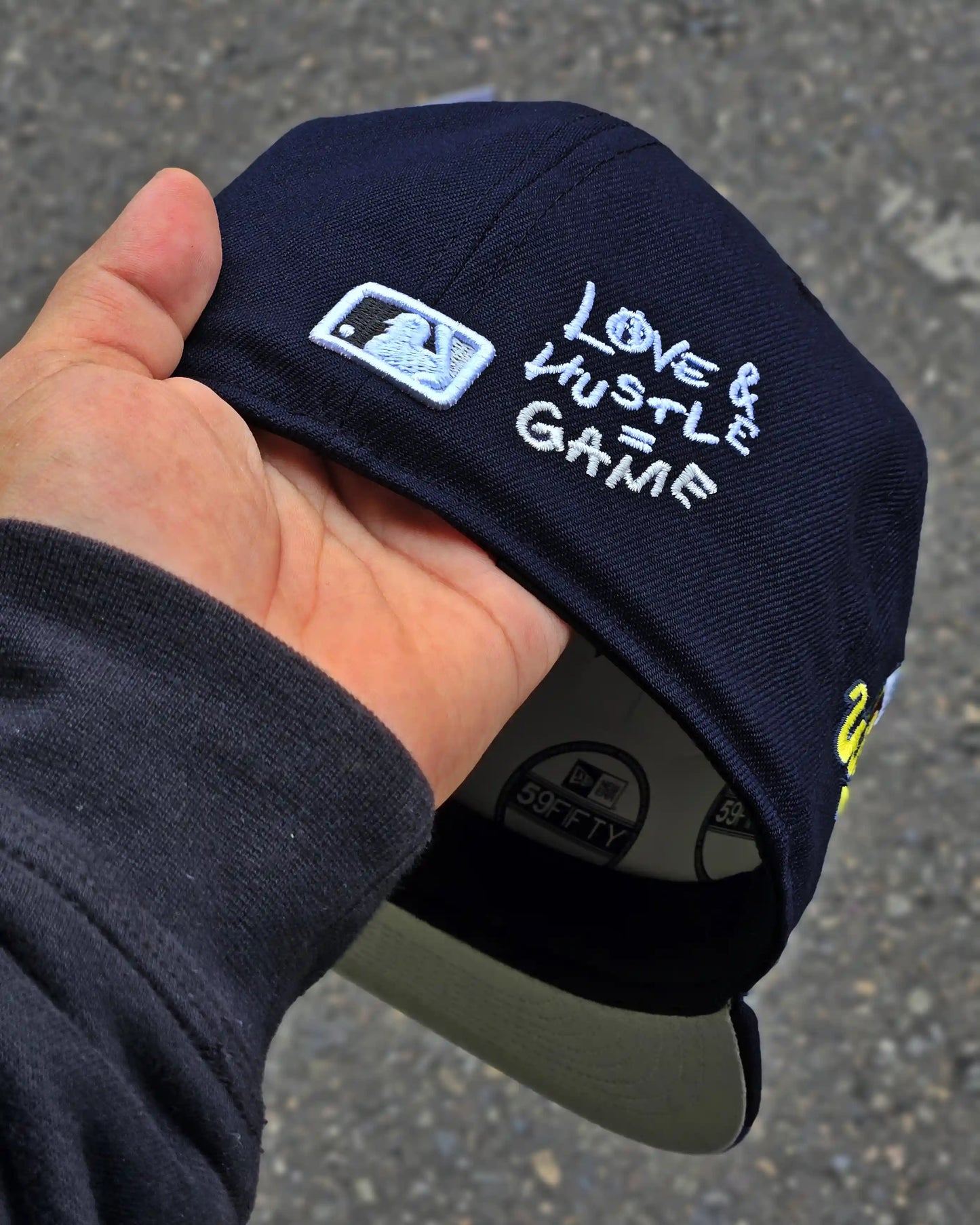 NEW YORK YANKEES NAVY HUSTLE AND LOVE = GAME